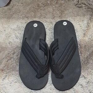 Black Flip Flops